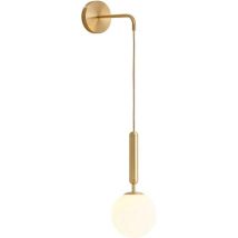 Vtizikl Applique Murale De Style Nordique Moderne E27 En Verre, Lampes Murales Pour Salon, Chambre À Coucher, Lampe De Chevet, Luminaire Mural 