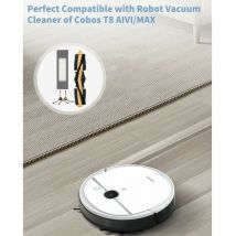 Vtizikl Kit De 12 Pièces De Rechange Compatible Avec Ecovacs Deebot Ozmo T8,1 Brosse Principale,8 Brosses Latérales,3 Filtres Brosse Filtre De 