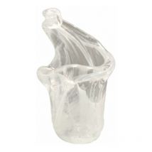 Vulcano mini paralume in vetro 8x4,5cm apertura 1cm