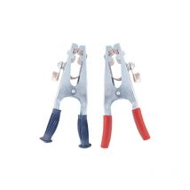 Pinces de terre de soudage, 2 pièces pinces de terre de soudage 300A et 500A pinces de tige de terre prise sûre et stable confortable adaptée au