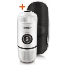 Wacaco - Nanopresso Mini Machine À Expresso Portable Avec Étui De Protection, Version Améliorée De La Mini Machine À Café De Voyag