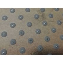 Waccess Wattelez almohadillas atornilladas para peatones - 200 tornillos de acero inoxidable + plantilla Gris - 630073G