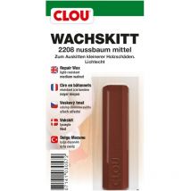 Clou Wachskitt Stange 2208 Nussbaum mittel