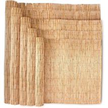 1.5m x 4m Natural Split Reed Fence Hand-Woven Reed Screening for Garden Natural Window Roller Blind Outdoor Bamboo Shades for Garden Patio Gallery