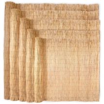 1m x 5m Natural Reed Screening, Garden Privacy Screening for Outdoor, Peeled Roll Garden Screen for Sun and Wind Protection, Patio and Privacy Screen