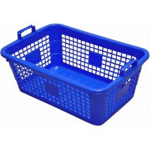 Wäschekorb eckig 26 l, 50 cm, blau