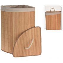 Wäschekorb im skandinavischen Stil, Bambus, 72 l