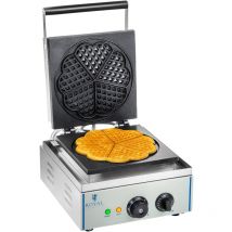 Royal Catering - Waffeleisen Waffelautomat Waffel Maker Herzform 1500W Timer Edelstahl Gastro Xxl