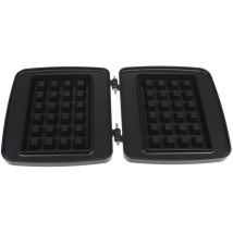 Frifri Waffelteller – FM0021 – Gusseisen – Antihaftbeschichtung – 20 × 2 × 22,5 cm – Schwarz