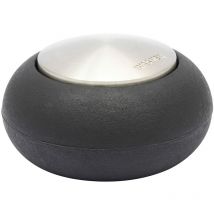 WAGNER Fermaporta AVVITARE o INCOLLARE - Diametro Ø 54 x 30 mm I Fermaporta a pavimento I Corpo in zinco pressofuso con effetto inox, protezione