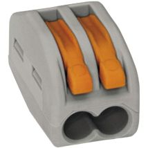 222-412-50 222 Verbindungsklemme flexibel: 0.08-4 mm² starr: 0.08-2.5 mm² Polzahl: 2 50 St. Gra - Wago