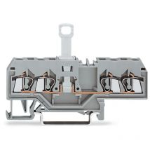 280-685 Regleta de bornes seccionable para 4 conductores 4C / 2,5 mm² / cfmc / Gris - Wago