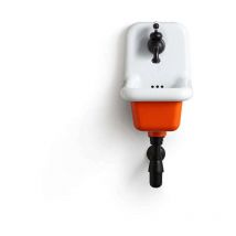 Glasierte Keramik-Schulspüle – 26 cm True Colors – Orange (Arancio 2004)