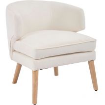 Wahson Office Chairs - Wahson Sessel Chenille Einzelsofa Mit Holzbeinen, Akzentstuhl Schlafzimmer Loungesessel Mit Doppelkissen, Gepolstert 