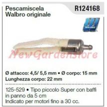 Blasrohr für Kettensäge 125 529 kleiner Typ R124166 Blasrohr für Kettensäge 125 529 kleiner Typ mit Original Schnurrbart - Walbro