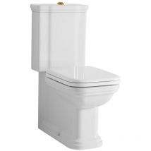 Waldorf Fermer Toilettes associées, blanc-bronze