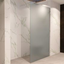 Walk In Dusche Duschwand Duschabtrennung Frosted Edelstahl 130x200cm 10mm Wf740