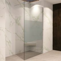 Walk In Dusche Duschwand Duschabtrennung Teilsatiniert Edelstahl 90x200cm 10mm Wmf740