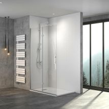 Witen&nock - Walk In Duschwand Drehfalttür Faltbare Duschtür Trennwand Esg Glas Nano Bxh 80 X 195 Cm