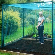 Gardenskill - Walk In Fruit Cage with 7mm Butterfly Net (no door) - 2m x 2m x 2m high