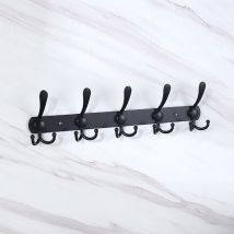 Aougo - Wall coat rack wall hooks wardrobe stainless steel towel holder for wall mounting for coats towels bathrobes hats clothing bathrobes