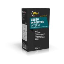 Gesso polvere per interni 1 kg – Bianco puro – Facile da modellare – Ottima stendibilità – Rapida essiccazione – IRIS COLOR