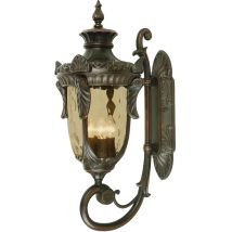 Elstead - Philadelphia - 3 Light Outdoor Large Wall Lantern Light Old Bronze IP44, E14