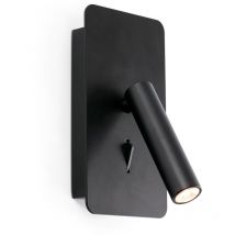 Faro Barcelona - Faro Suau - led Reading Light Black with Usb 3W