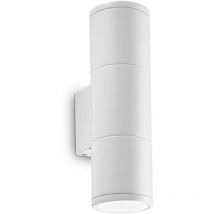 Altri - Ideal Lux Gun - 2 Light Outdoor Small Up Down Wall Light White, Oyster IP44, GU10