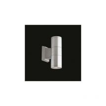 Altri - Ideal Lux Gun - 2 Light Outdoor Small Up Down Wall Light Aluminium, Black IP44, GU10