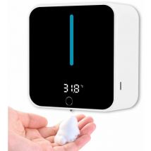 Lucky-88 - Wall Mounted Automatic Soap Dispenser, Soap Dispenser lcd Screen Displaying Temperature