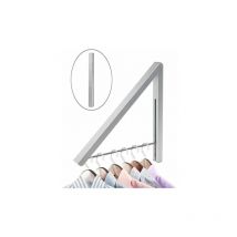 Ikodm - Wall Mounted Clothes Rack Foldable Wall Mounted Coat Rack Retractable Hanger Coat Rack Foldable Hanger Space Saving Invisible Drying Rack Door