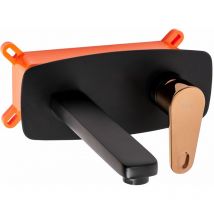 REA - Concealed Basin Faucet Mild Black Rose Gold + Box