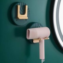 Soniatkia - shining house Wall Mounted Hair Dryer Holder, Hair Dryer and Straightener Holder, Hair Dryer Holders with Suction Cup, for Bathroom and