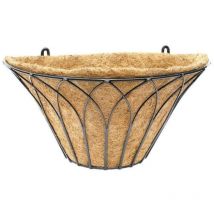 Planter 19 cm Conical Wall Mounted Black Gothic Garden Pride