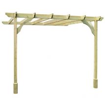 Rutland County Garden Furniture Ltd - Wall Mounted Premium Pergola - Wood - L180 x W300 x H270 cm - Light Green
