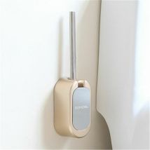 OrchidWall Mounted Toilet Brush and Holder Set Gold Stainless Steel Toilet Brush - Gold