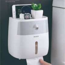 Feiyue - Wall-mounted toilet paper holder, material abs, grey