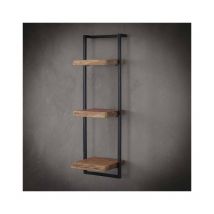 Furnwise - Wall shelf Jax 30 cm (100 cm height) Solid Wood - Brown
