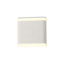 Vision-el - Wall Applique led 6W Square Blanche IP54 - Blanco caliente 3000K