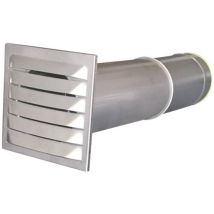 N37827 Bocchetta a risparmio energetico Acciaio inox Adatto al diametro del tubo: 10 cm - Wallair