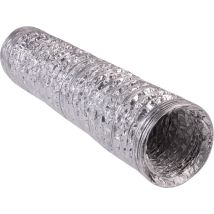 Wallair - N55911 Flexibles Lüftungsrohr Aluminium (ø X L) 15.2 Cm X 10 M Silber