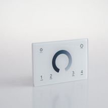 Wallpad rf 2.4G per controllo dimmer 4 zone 1 canale collegabile con dmx 512 - Bianco