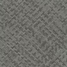 Noordwand - Wallpaper Botanica Rattan Wickerwork Black and Grey