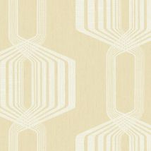 Wallquest - Camden Geometric Beige Wallpaper Modern Stylish Acrylic Coated Paper