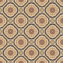 Wallquest - Caspia Retro Floral Red Wallpaper Flowers Stylish Acrylic Coated