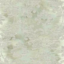 Wallquest - Villa Rosa Damask Leaf Sage Wallpaper Floral Leaves Acrylic Coated