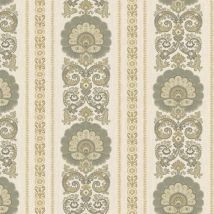 Wallquest - Vintage Damask Gold Wallpaper Classic Traditional Acrylic Coated