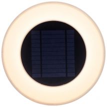 Licht-trend - wally Aplique redondo con carga solar. Dimensiones ø39x8 cm. Luz fría led. Fabricado en España