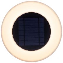 Wally Lampada da parete rotonda a carica solare. Dimensioni ø39x8 cm. Luce fredda a led. Prodotto in Spagna
